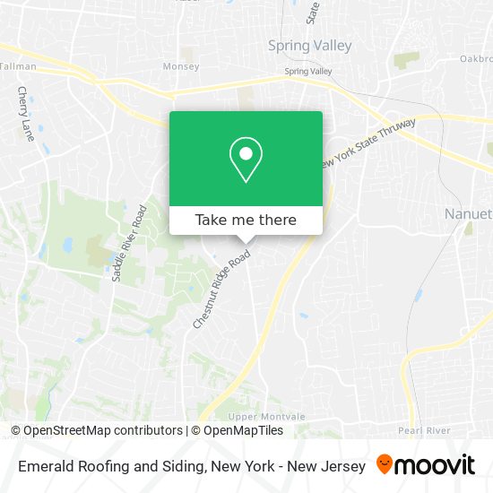 Mapa de Emerald Roofing and Siding