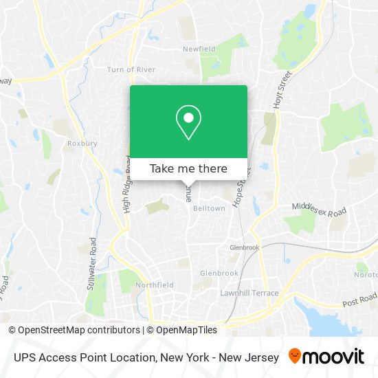 UPS Access Point Location map