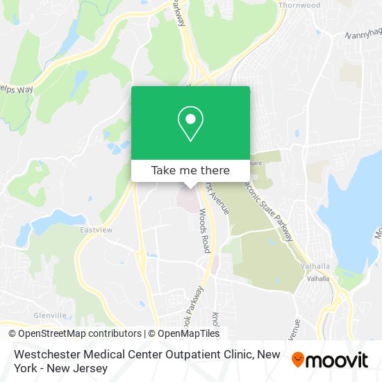 Westchester Medical Center Outpatient Clinic map