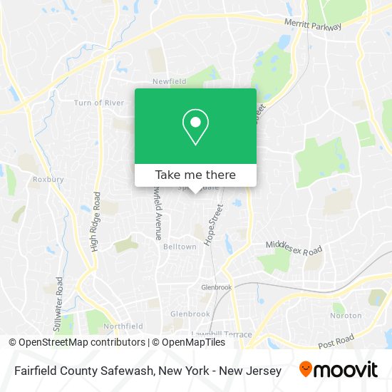 Fairfield County Safewash map