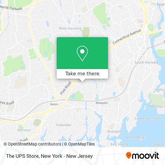 The UPS Store map