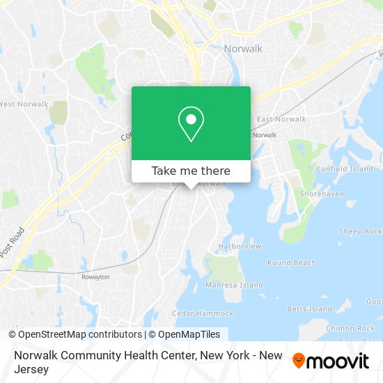Norwalk Community Health Center map
