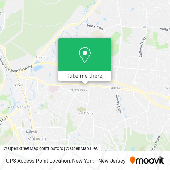 Mapa de UPS Access Point Location