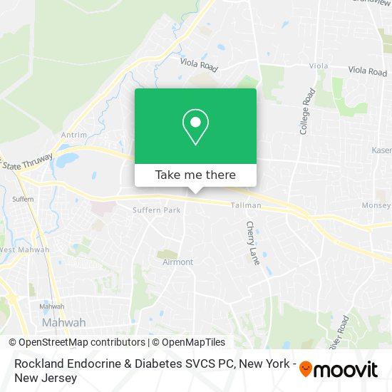 Rockland Endocrine & Diabetes SVCS PC map