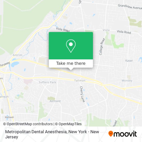 Metropolitan Dental Anesthesia map