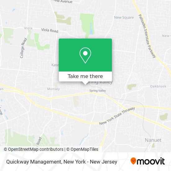 Quickway Management map