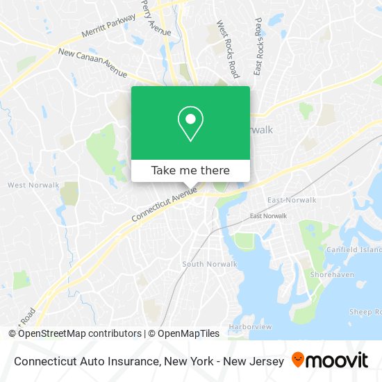 Connecticut Auto Insurance map