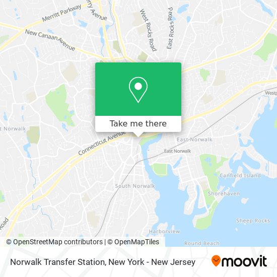 Mapa de Norwalk Transfer Station