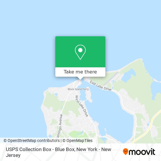 USPS Collection Box - Blue Box map