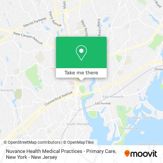 Nuvance Health Medical Practices - Primary Care map