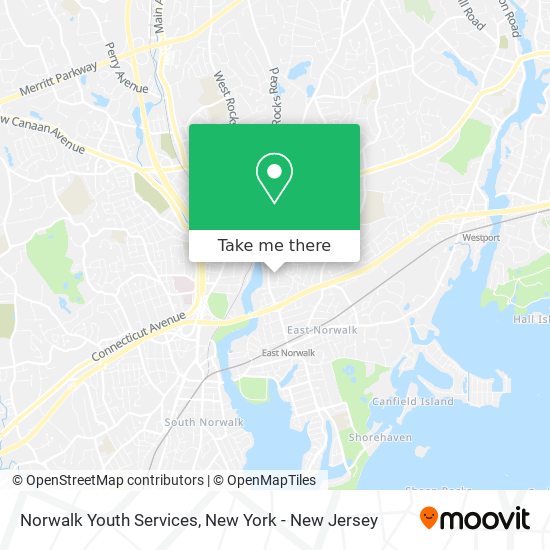 Norwalk Youth Services map