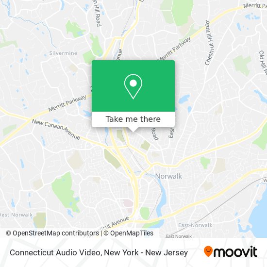 Connecticut Audio Video map