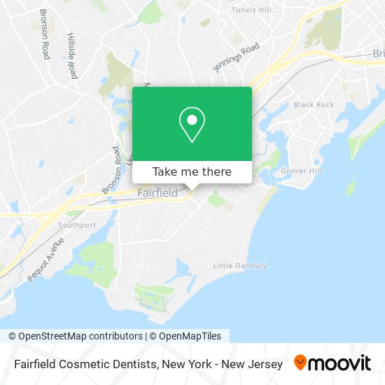 Fairfield Cosmetic Dentists map