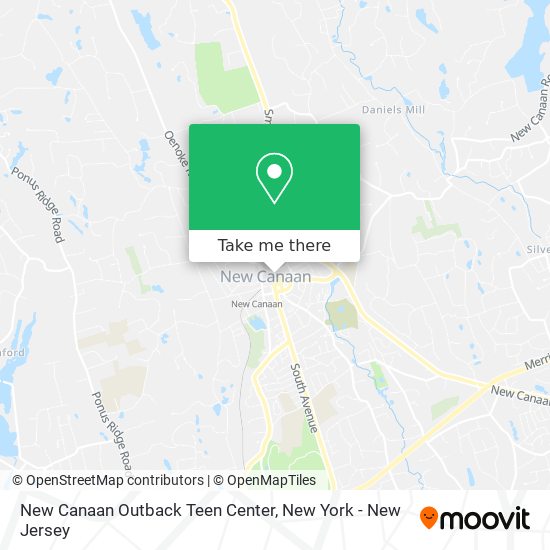 New Canaan Outback Teen Center map