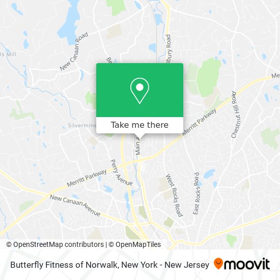 Mapa de Butterfly Fitness of Norwalk