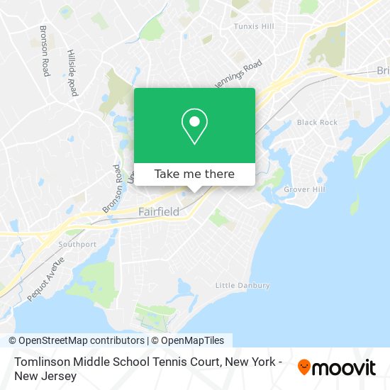 Tomlinson Middle School Tennis Court map