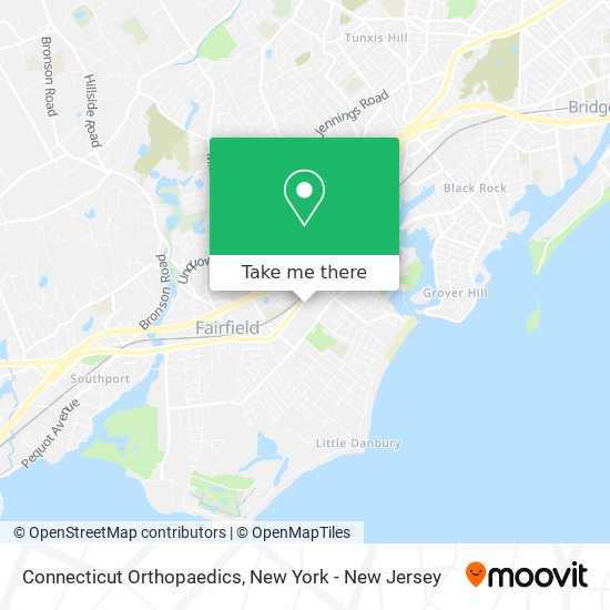 Mapa de Connecticut Orthopaedics