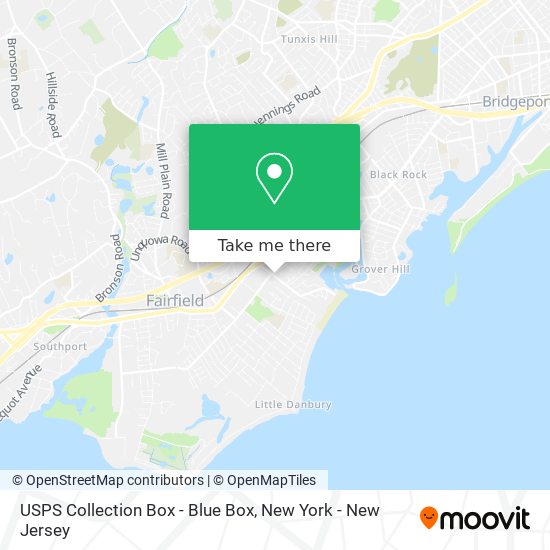 USPS Collection Box - Blue Box map