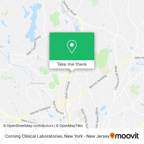 Corning Clinical Laboratories map