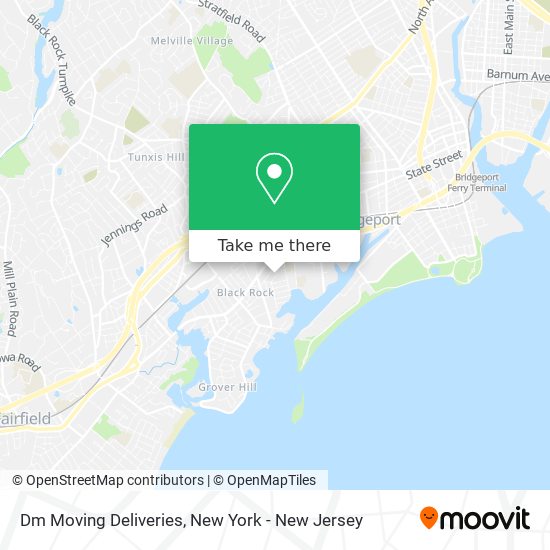 Dm Moving Deliveries map