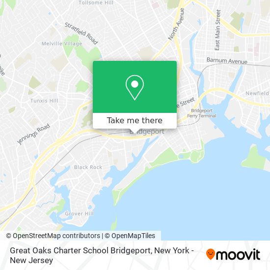 Great Oaks Charter School Bridgeport map