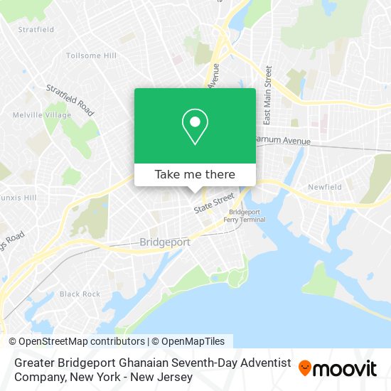 Greater Bridgeport Ghanaian Seventh-Day Adventist Company map