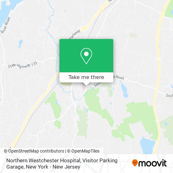 Mapa de Northern Westchester Hospital, Visitor Parking Garage