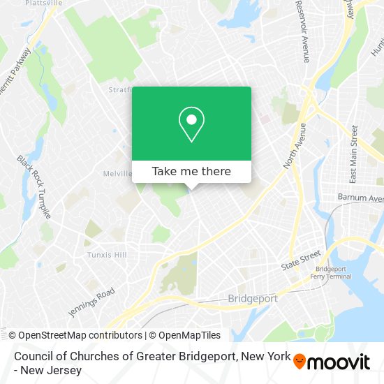 Mapa de Council of Churches of Greater Bridgeport