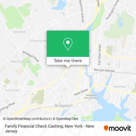 Family Financial Check Cashing map