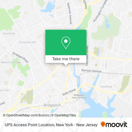 UPS Access Point Location map