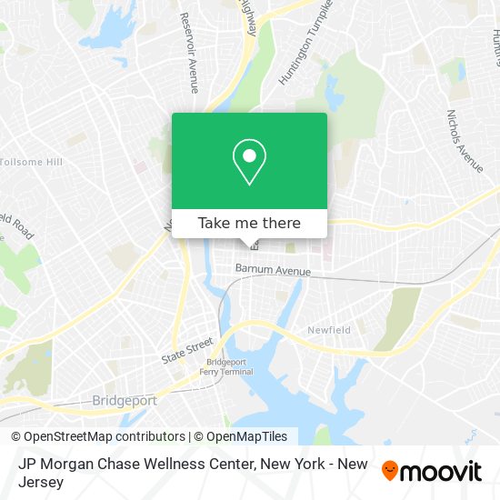 Mapa de JP Morgan Chase Wellness Center