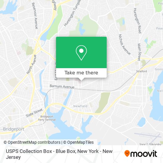 USPS Collection Box - Blue Box map