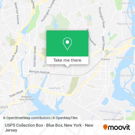 USPS Collection Box - Blue Box map