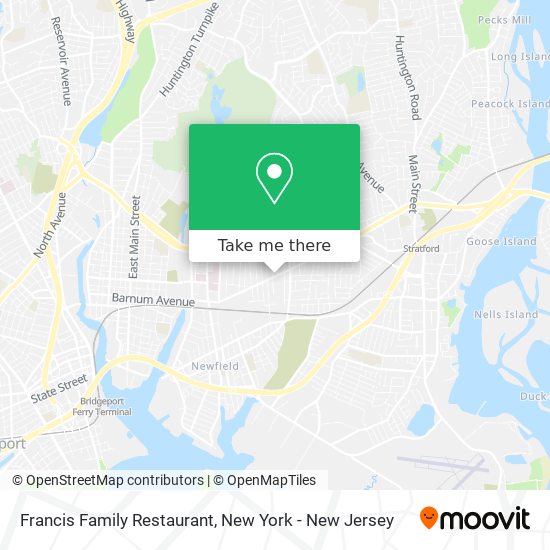 Francis Family Restaurant map