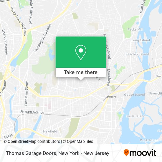 Mapa de Thomas Garage Doors