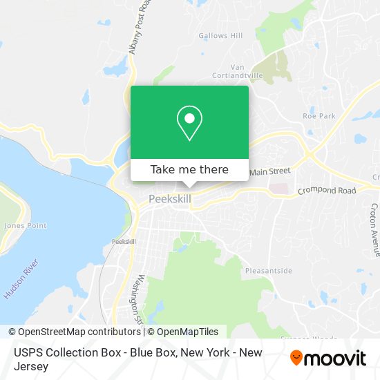 USPS Collection Box - Blue Box map