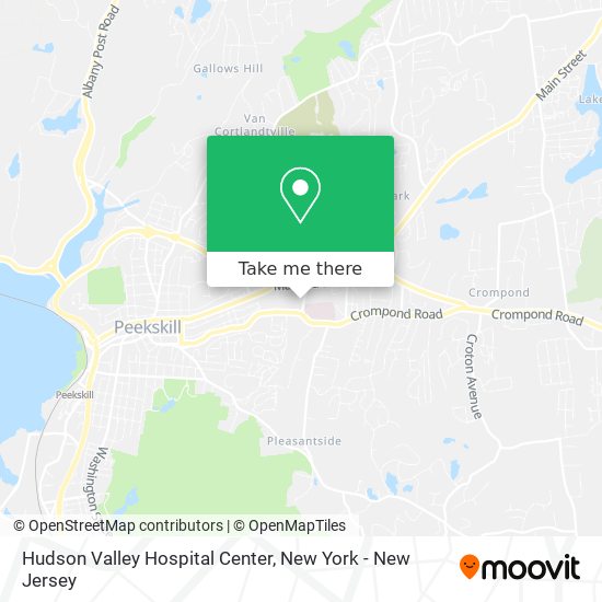 Hudson Valley Hospital Center map