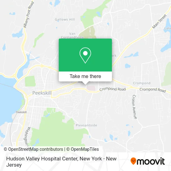 Hudson Valley Hospital Center map