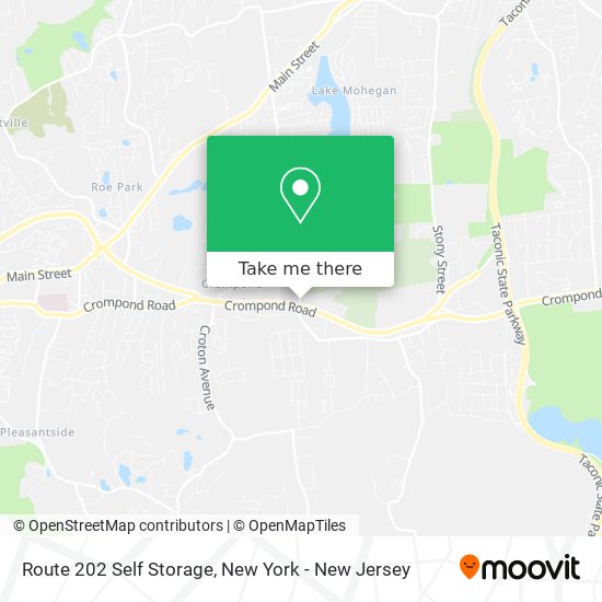 Route 202 Self Storage map