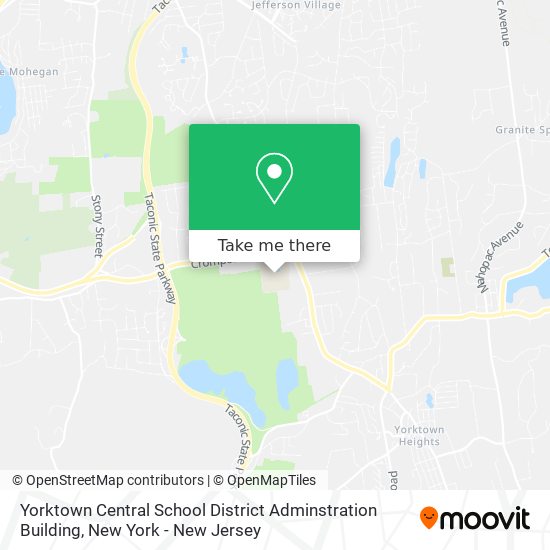Yorktown Central School District Adminstration Building map