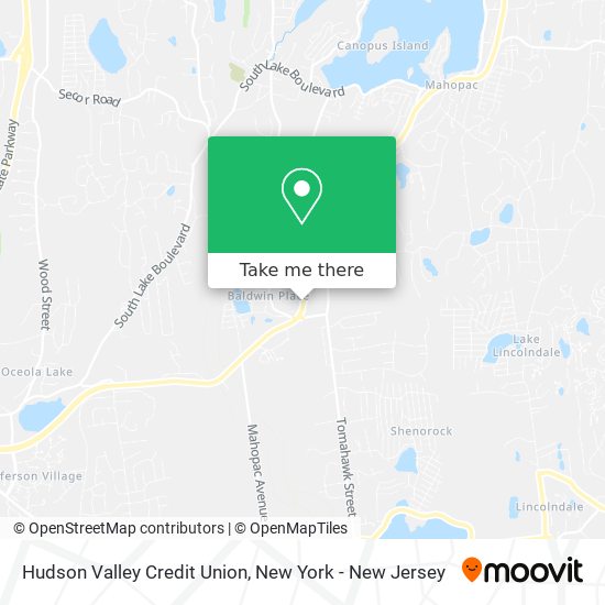 Hudson Valley Credit Union map