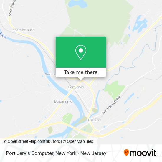 Port Jervis Computer map