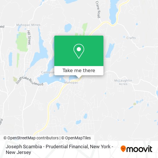 Joseph Scambia - Prudential Financial map