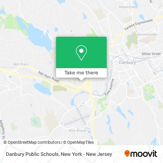 Mapa de Danbury Public Schools