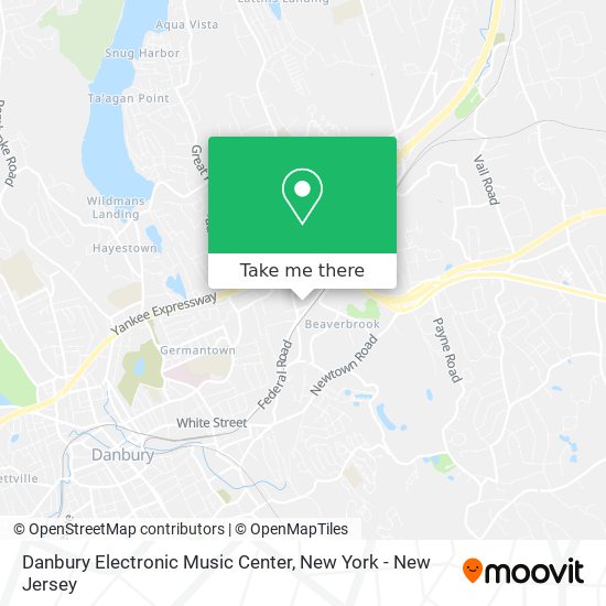 Danbury Electronic Music Center map