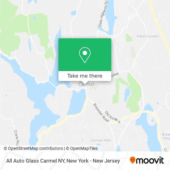 All Auto Glass Carmel NY map