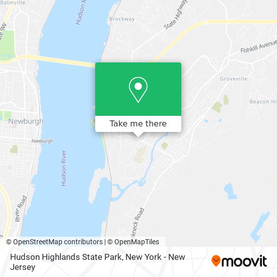 Hudson Highlands State Park map