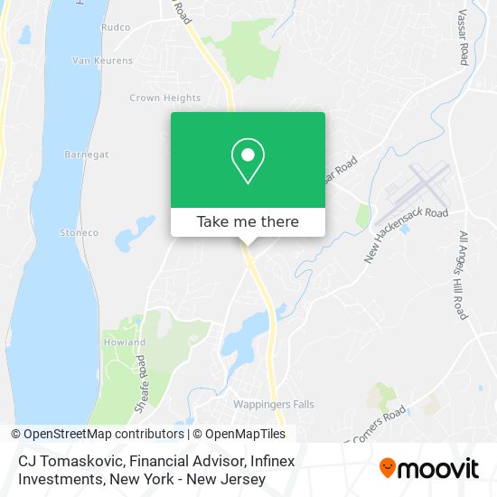 Mapa de CJ Tomaskovic, Financial Advisor, Infinex Investments