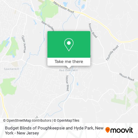 Mapa de Budget Blinds of Poughkeepsie and Hyde Park