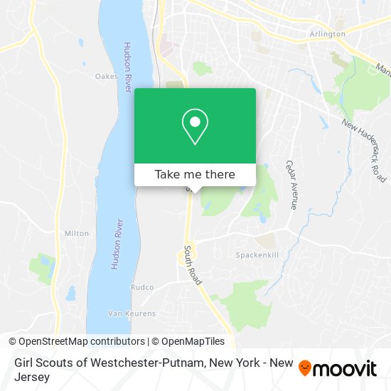 Girl Scouts of Westchester-Putnam map